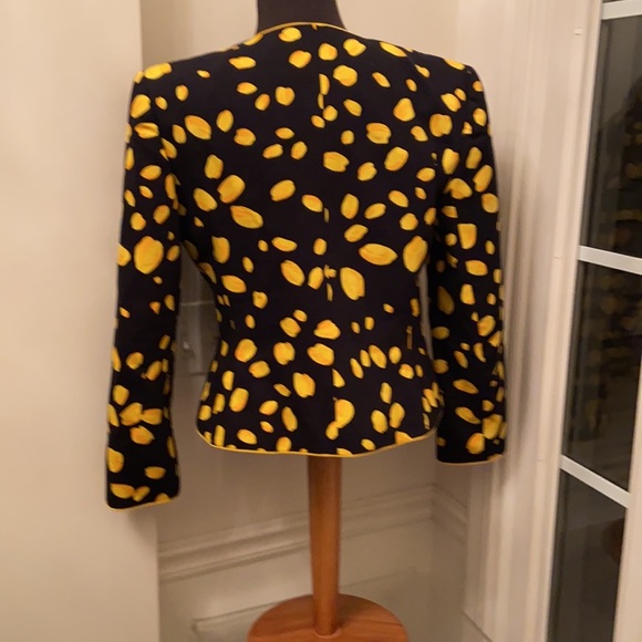 68 E Strauss Vintage Blazer & Scarf sz 8 jck p2p 18 21L - Picture 4 of 15